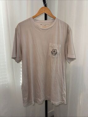 Travis Mathew Men's Pocket Tee — Light Beige Crew